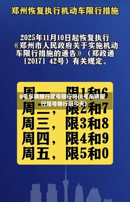 8号车辆限行尾号限行吗(8号车辆限行尾号限行吗今天)