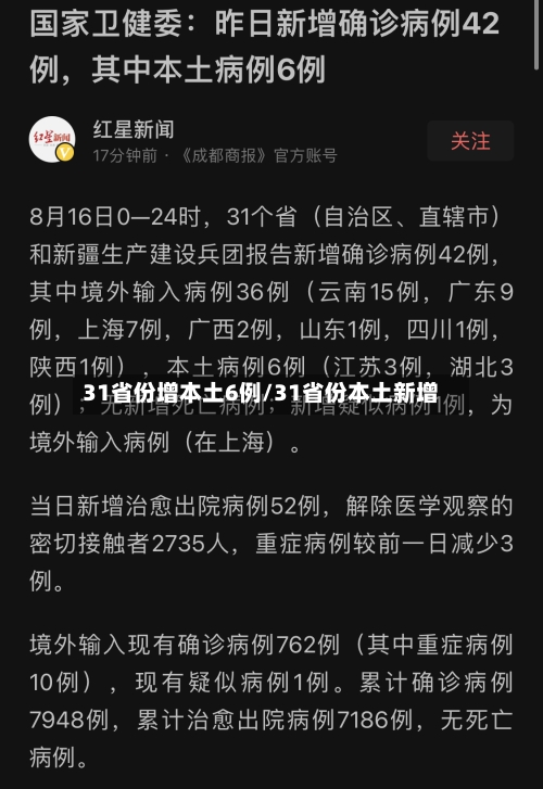 31省份增本土6例/31省份本土新增-第2张图片