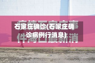 石家庄确诊(石家庄确诊病例行消息)