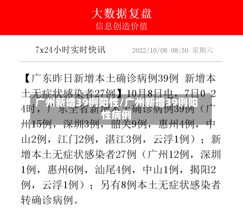 广州新增39例阳性/广州新增39例阳性病例