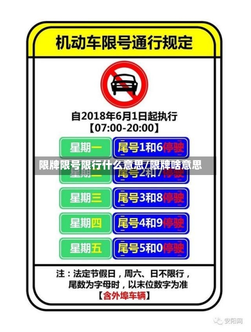 限牌限号限行什么意思/限牌啥意思-第2张图片