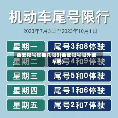 西安限号星期几限8(西安限号限外地车吗)