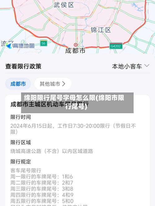 绵阳限行尾号字母怎么限(绵阳市限行尾号)-第3张图片