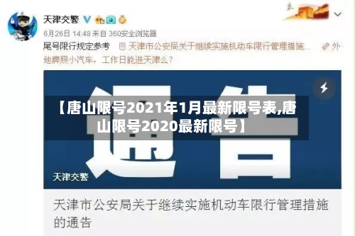 【唐山限号2021年1月最新限号表,唐山限号2020最新限号】