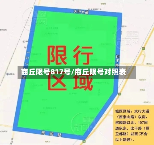 商丘限号817号/商丘限号对照表-第3张图片