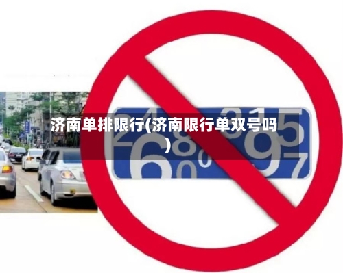 济南单排限行(济南限行单双号吗)-第2张图片