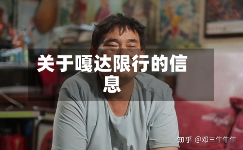 关于嘎达限行的信息-第2张图片
