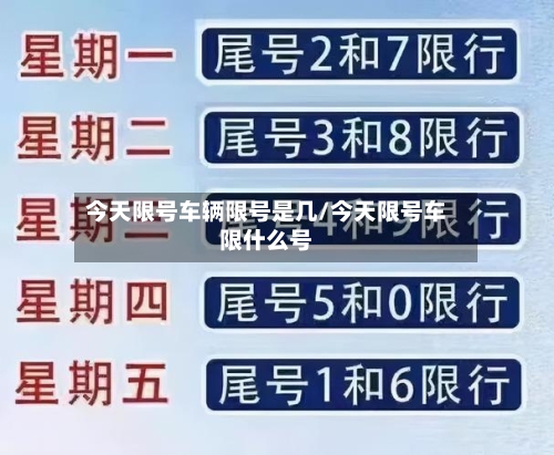 今天限号车辆限号是几/今天限号车限什么号
