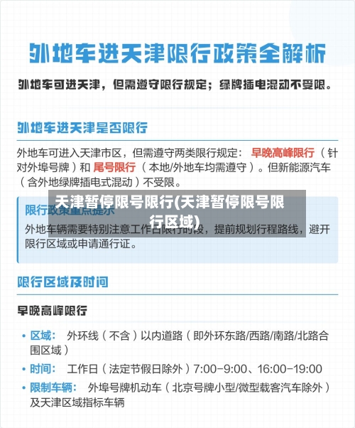 天津暂停限号限行(天津暂停限号限行区域)